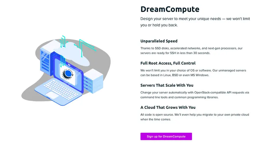 DreamCompute Informationen auf dreamhost.com