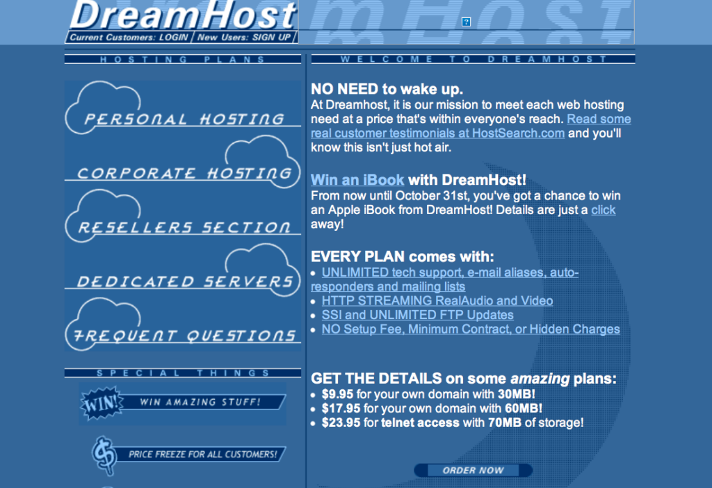 DreamHost 1999