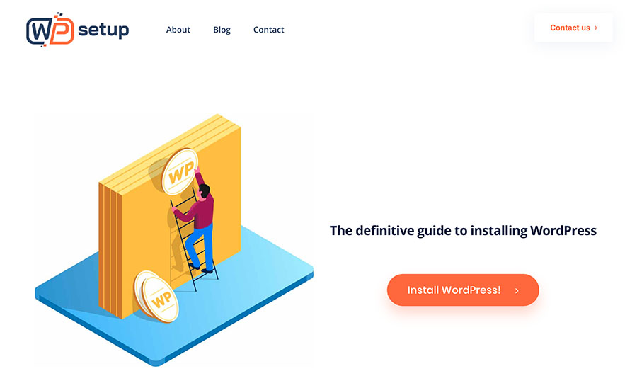 WPsetup homepage