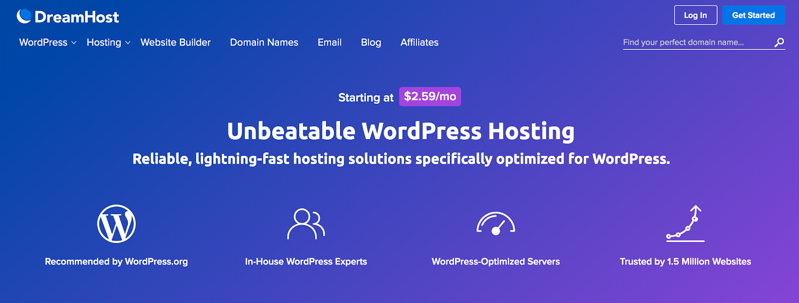 WordPress-Hosting bei DreamHost.