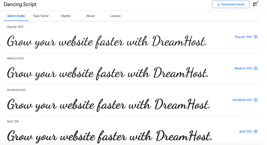 The Google Fonts, Sorted by Popularity -