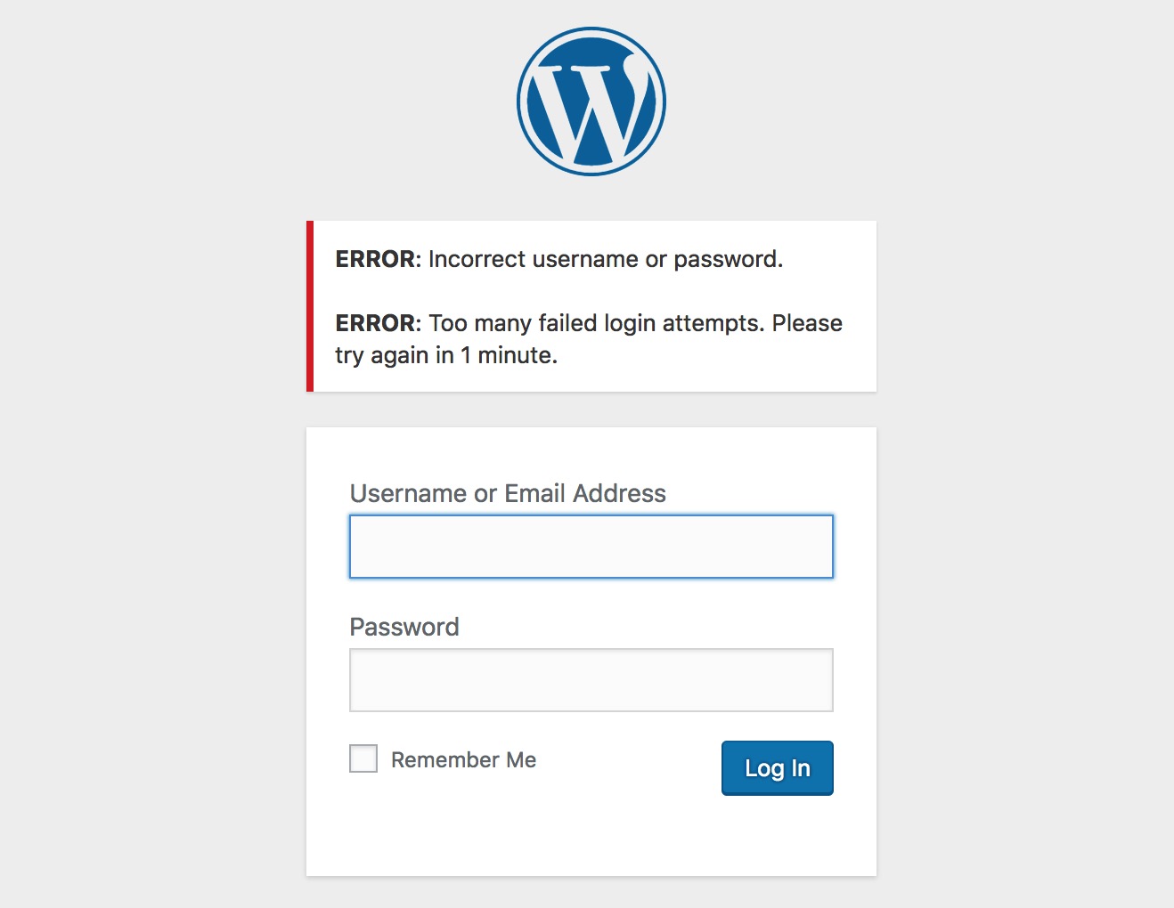 Password error code. Incorrect username or password.. Error password. Incorrect username or password. Please try again.. Incorrect Error.