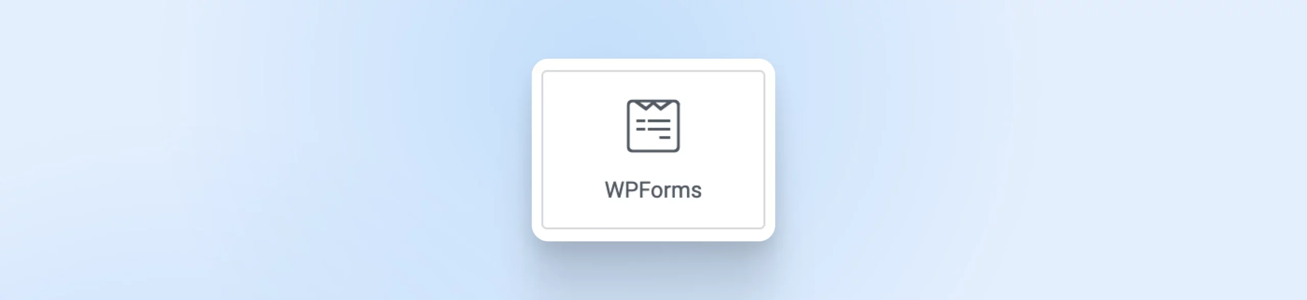 Screenshot of button "WPForms" from the sidebar to include a contact form on your landing page.