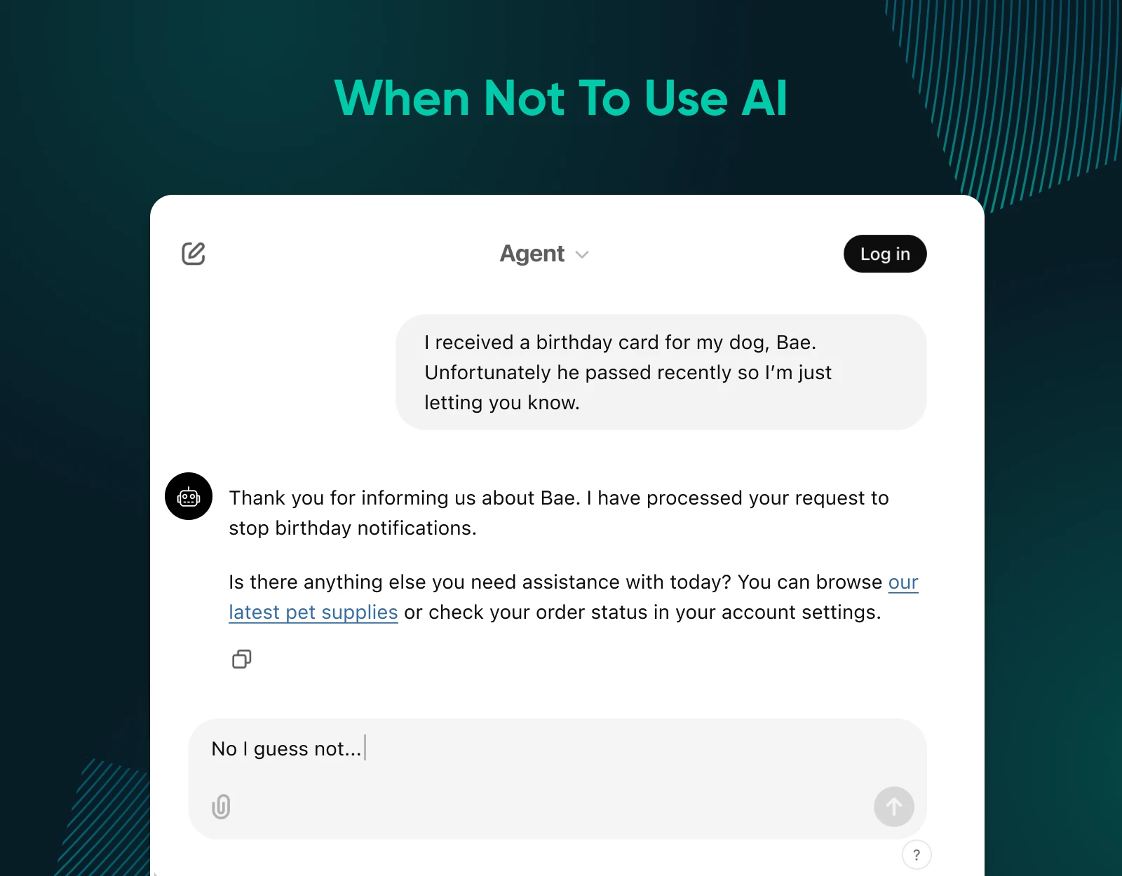 when not to use ai