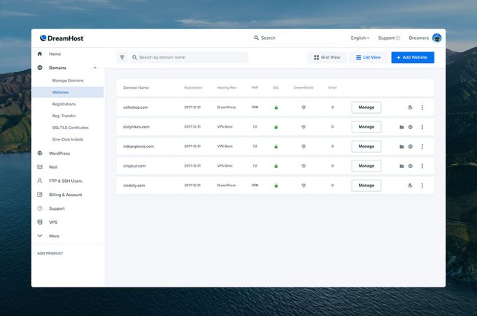 Introducing The Enhanced DreamHost Control Panel - DreamHost